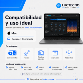 Acon Digital AudioLava 2.1.4 para Mac | Limpieza, restauración y recuperación de audio