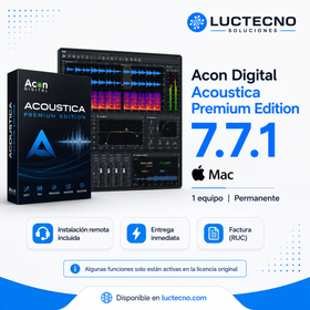 Acon Digital Acoustica Premium Edition 7.7.1 para Mac | Editor de audio, restauración y mastering profesional
