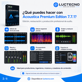Acon Digital Acoustica Premium Edition 7.7.1 para Mac | Editor de audio, restauración y mastering profesional