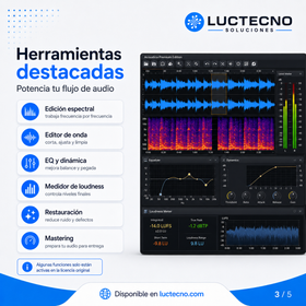 Acon Digital Acoustica Premium Edition 7.7.1 para Mac | Editor de audio, restauración y mastering profesional