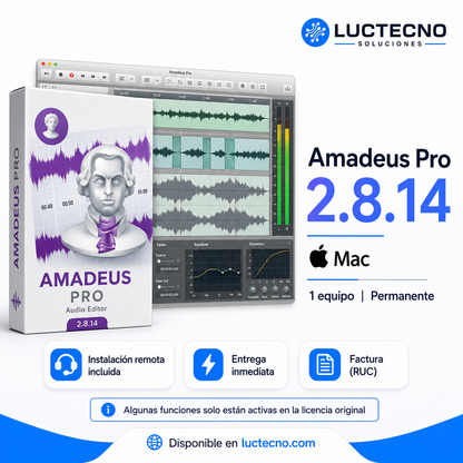 Amadeus Pro 2.8.14 (Mac) | 1 Equipo | Permanente