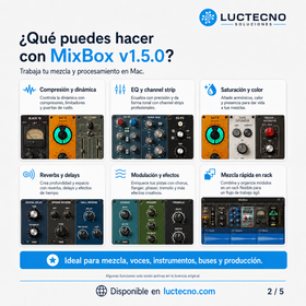 IK Multimedia MixBox v1.5.0 para Mac | Rack de mezcla, efectos y procesamiento de audio