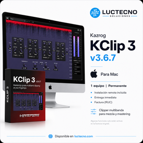 Kazrog KClip 3 v3.6.7 para Mac | Clipper profesional para mezcla y mastering