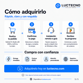 FL Studio v26 2026 para Windows / Mac | Permanente | Software de producción musical, grabación, secuenciación, mezcla, edición de audio y creación de beats