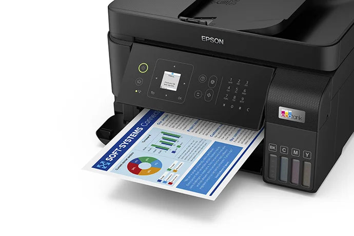 Impresora Multifuncional Epson EcoTank L5590 Wi-Fi + Ethernet + Fax – ADF y Tanque de Tinta