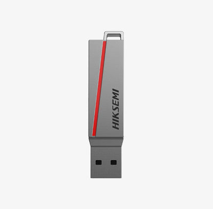 Hiksemi DUAL Slim E307C 64GB USB 3.2 Type-A and Type-C Dual USB Flash Drive – Metallic Grey