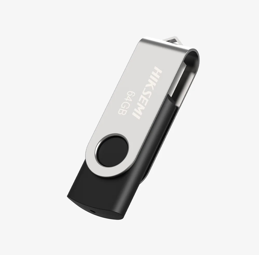 Memoria USB Hiksemi ROTARY M200S 64GB USB 2.0 – Negra