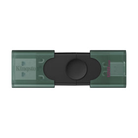 Memoria USB Kingston DataTraveler Duo 128GB USB-A + USB-C 3.2 Gen 1 – Tapón deslizante
