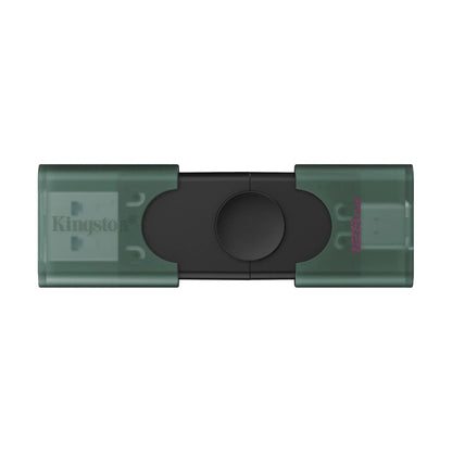 Memoria USB Kingston DataTraveler Duo 128GB USB-A + USB-C 3.2 Gen 1 – Tapón deslizante