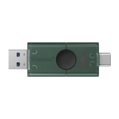 Memoria USB Kingston DataTraveler Duo 128GB USB-A + USB-C 3.2 Gen 1 – Tapón deslizante