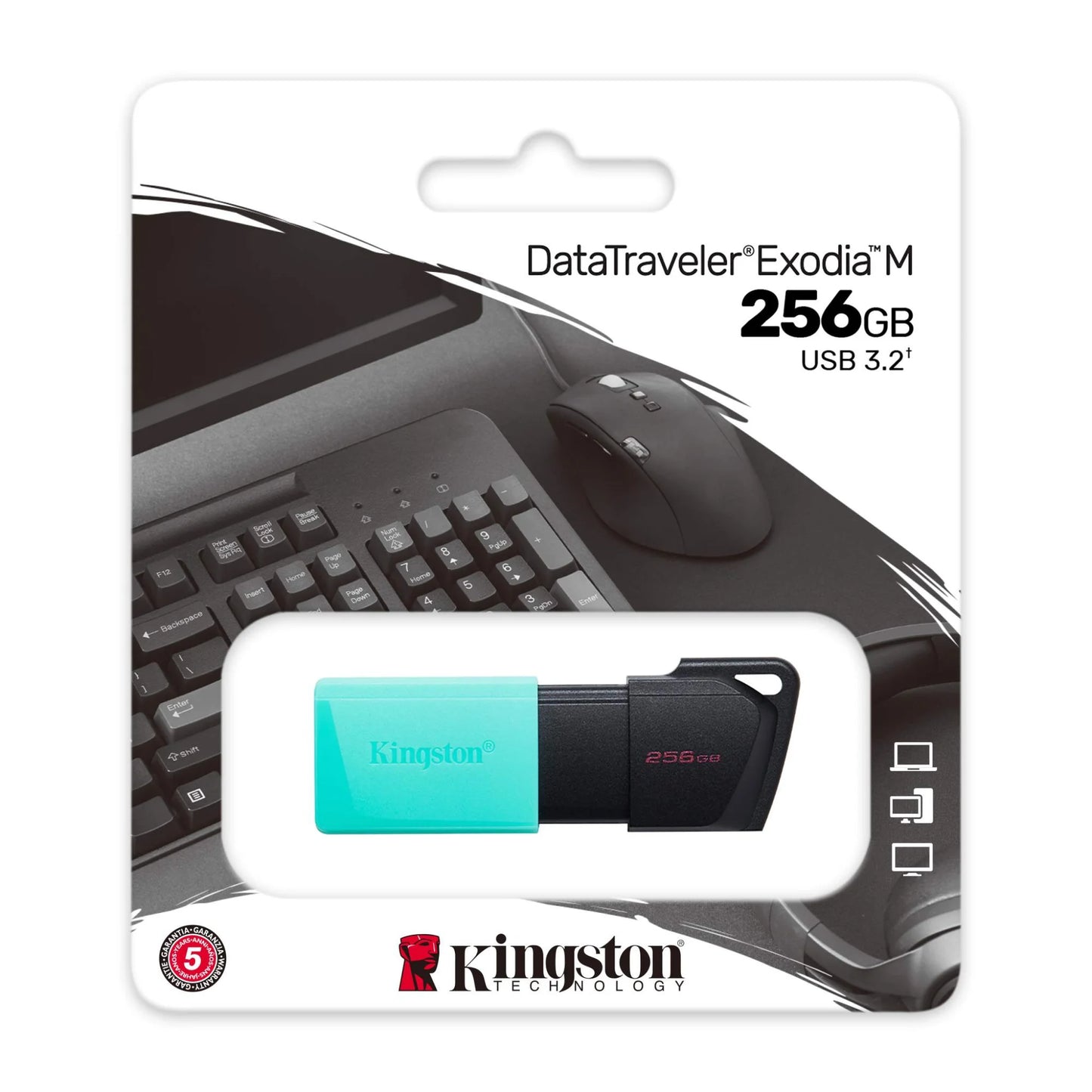 Memoria USB Kingston DataTraveler Exodia M 256GB USB 3.2 Gen 1