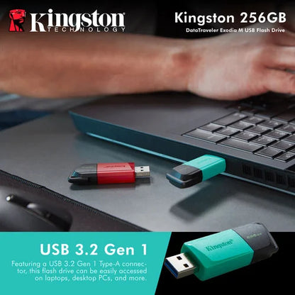 Memoria USB Kingston DataTraveler Exodia M 256GB USB 3.2 Gen 1