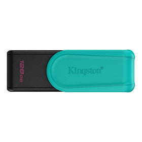 Memoria USB Kingston DataTraveler Exodia S 128GB USB 3.2 Gen1 – Tapón giratorio turquesa