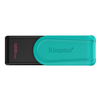 Memoria USB Kingston DataTraveler Exodia S 128GB USB 3.2 Gen1 – Tapón giratorio turquesa