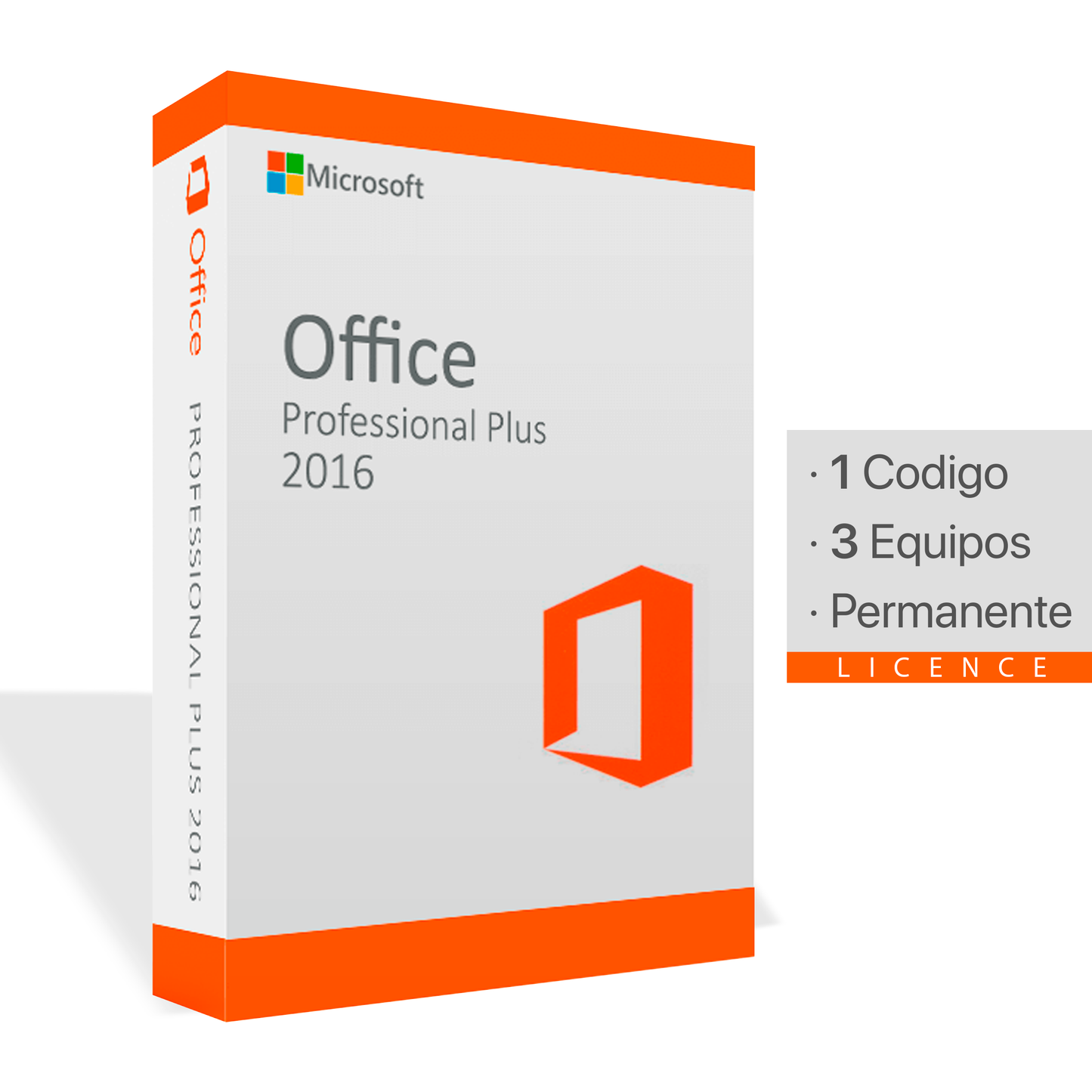 Microsoft Office 2016 Pro Plus | 3 Equipos | Permanente