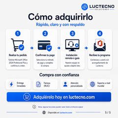 Microsoft Office 2024 Profesional Plus para Windows / Mac | Permanente | Suite de ofimática profesional para documentos, hojas de cálculo, presentaciones, correo y productividad