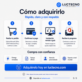 Microsoft Office 2024 Profesional Plus para Windows / Mac | Permanente | Suite de ofimática profesional para documentos, hojas de cálculo, presentaciones, correo y productividad