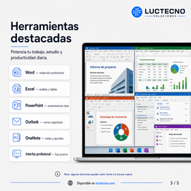 Microsoft Office 2024 Profesional Plus para Windows / Mac | Permanente | Suite de ofimática profesional para documentos, hojas de cálculo, presentaciones, correo y productividad