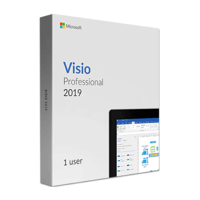 Microsoft Visio 2019 (Windows) 1 Equipo | Reinstalable | Permanente