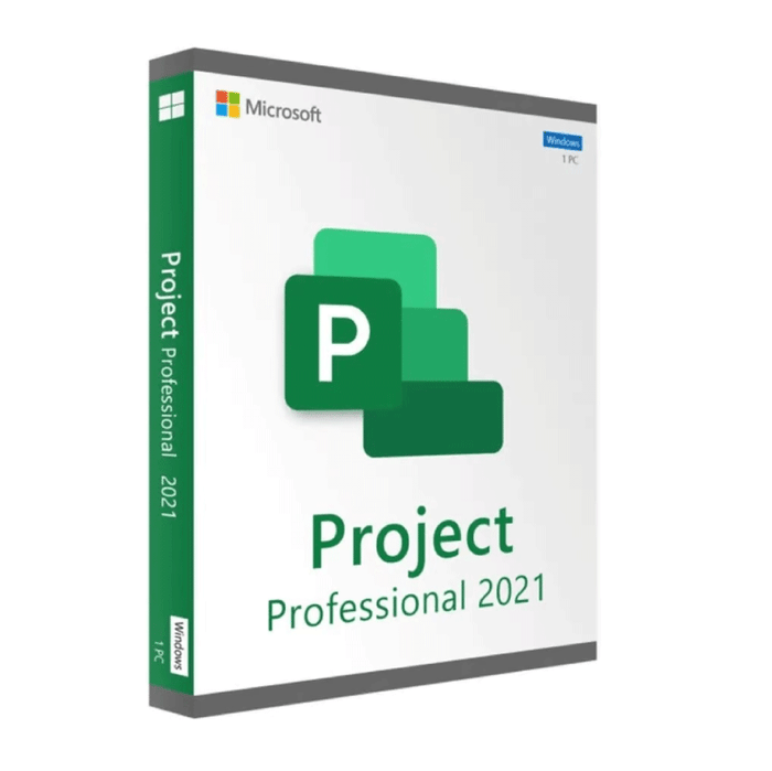 Microsoft Project 2021 (Windows) 1 Equipo | Reinstalable | Permanente