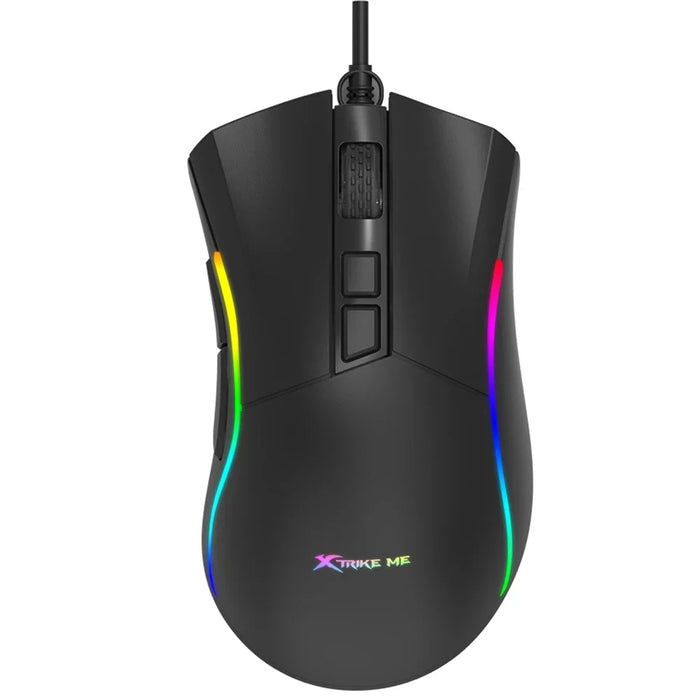 Mouse Gamer Xtrike-Me GM-226 7200 DPI – RGB (13 efectos), 7 Botones, Cable Trenzado 1,5 m