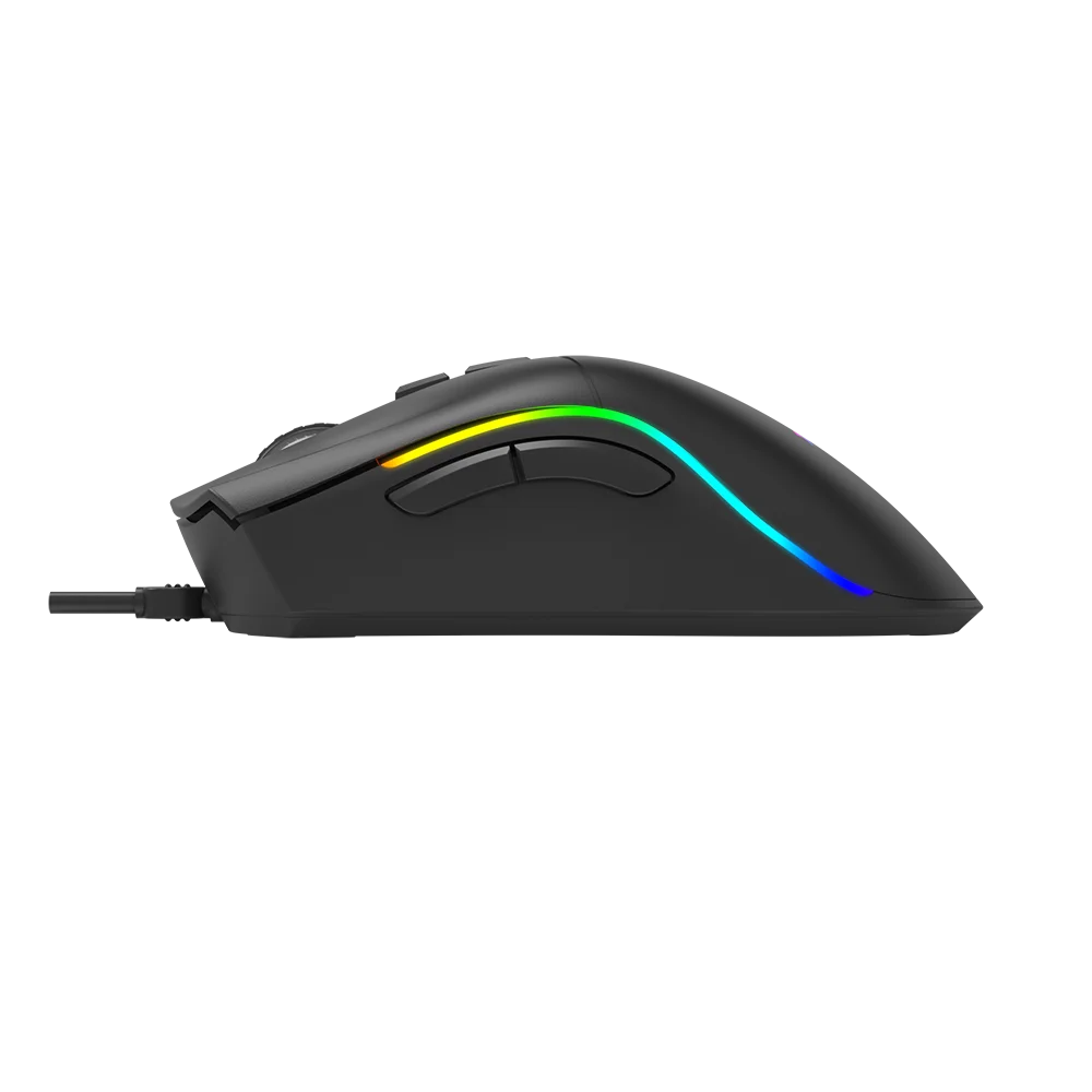 Mouse Gamer Xtrike-Me GM-226 7200 DPI – RGB (13 efectos), 7 Botones, Cable Trenzado 1,5 m