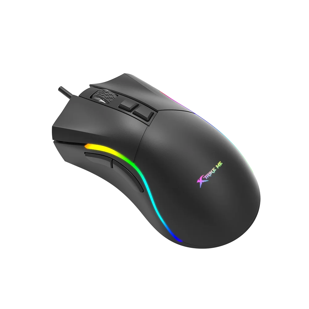 Mouse Gamer Xtrike-Me GM-226 7200 DPI – RGB (13 efectos), 7 Botones, Cable Trenzado 1,5 m