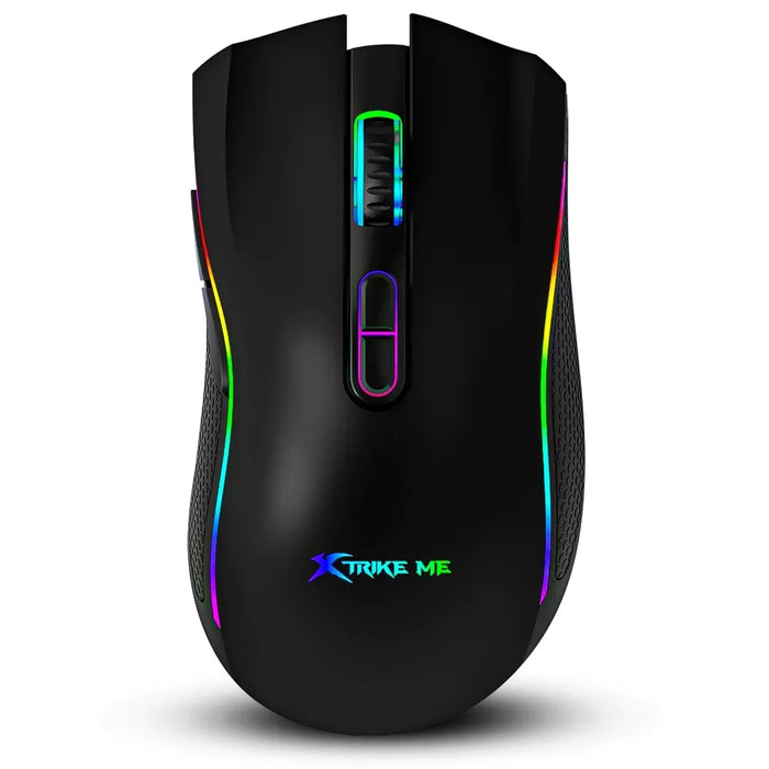 Mouse Gamer Xtrike-Me GM-314 BK 7200 DPI – RGB, 7 Botones, Cable Trenzado 1,5 m, Negro