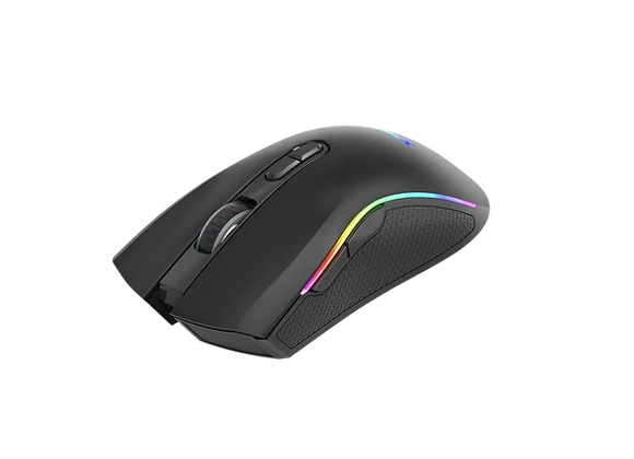 Mouse Gamer Xtrike-Me GM-314 BK 7200 DPI – RGB, 7 Botones, Cable Trenzado 1,5 m, Negro