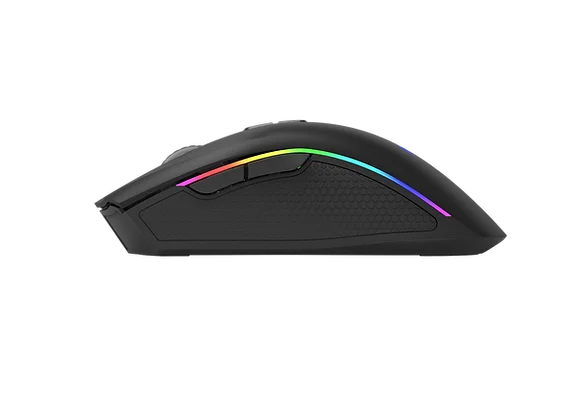 Mouse Gamer Xtrike-Me GM-314 BK 7200 DPI – RGB, 7 Botones, Cable Trenzado 1,5 m, Negro