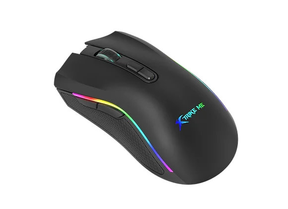 Mouse Gamer Xtrike-Me GM-314 BK 7200 DPI – RGB, 7 Botones, Cable Trenzado 1,5 m, Negro