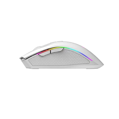 Mouse Gamer Xtrike-Me GM-314 WH 7200 DPI – RGB, 7 Botones, Cable Trenzado 1,5 m, Blanco