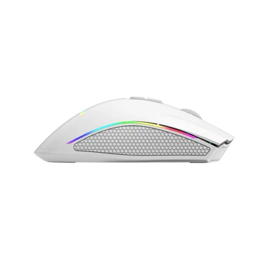 Mouse Gamer Xtrike-Me GM-314 WH 7200 DPI – RGB, 7 Botones, Cable Trenzado 1,5 m, Blanco