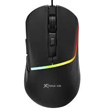 Mouse Gamer Xtrike-Me GM-322 BK 7200 DPI – RGB, 7 Botones, Cable Trenzado 1,5 m