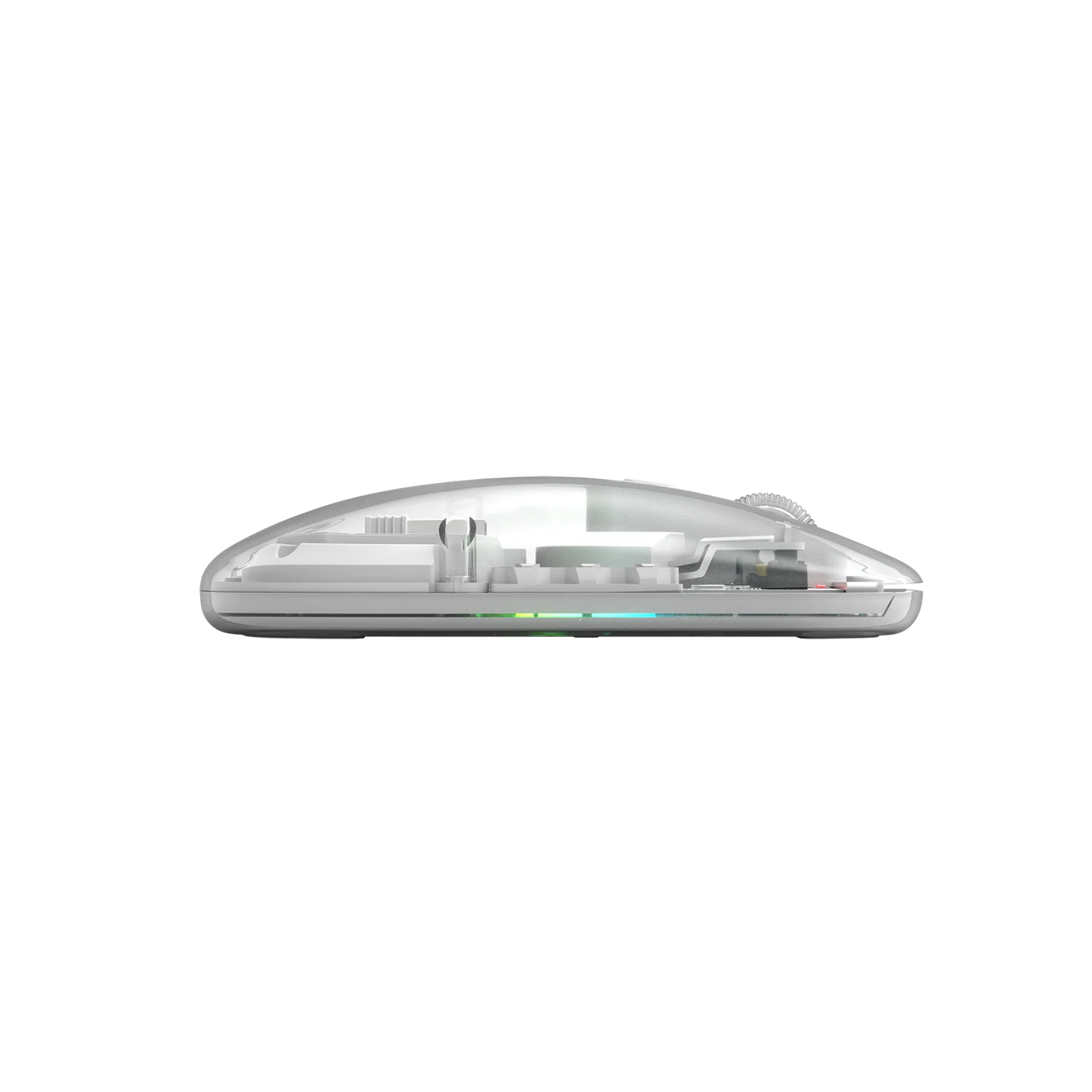 Souris Marvo M808W Transparente Dual Sans Fil 2.4G + Bluetooth 5.1 – 1600 DPI, Silencieuse, RGB 7 Couleurs