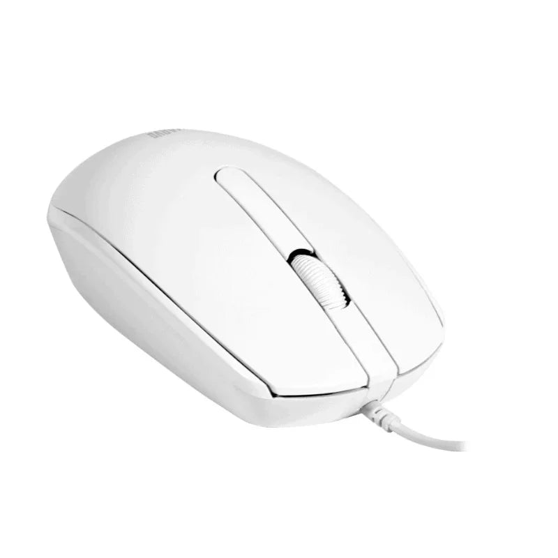 Mouse Marvo MS003 WH Óptico 1000 DPI con Cable USB – Blanco