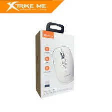 Mouse Xtrike Me GW-119 WH Dual Inalámbrico 2.4G + Bluetooth 5.2 – 1600 DPI, Silencioso, Blanco