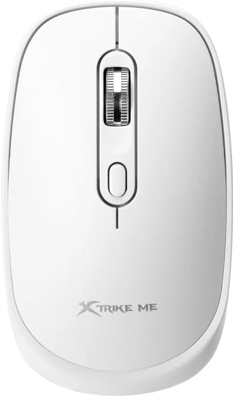 Mouse Xtrike Me GW-119 WH Dual Inalámbrico 2.4G + Bluetooth 5.2 – 1600 DPI, Silencioso, Blanco