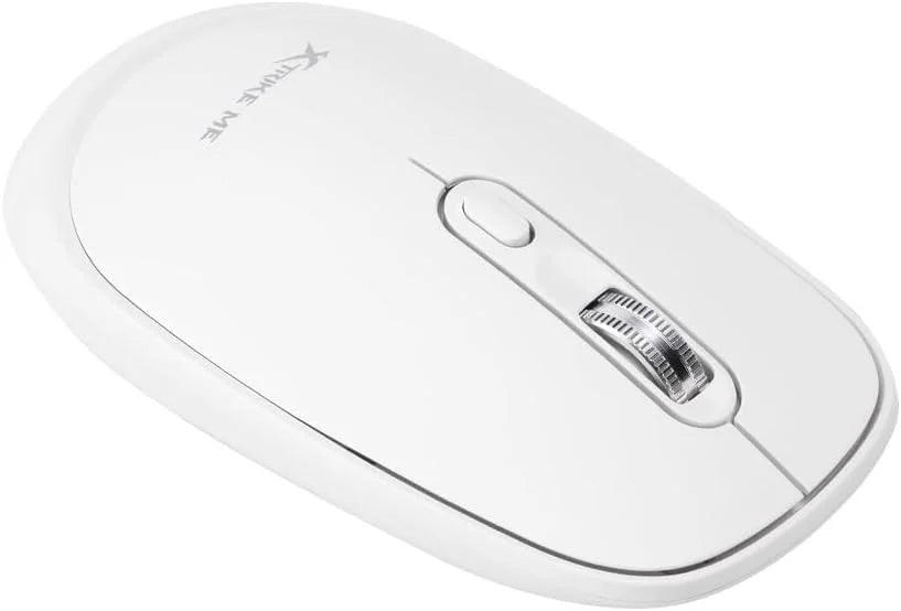 Mouse Xtrike Me GW-119 WH Dual Inalámbrico 2.4G + Bluetooth 5.2 – 1600 DPI, Silencioso, Blanco
