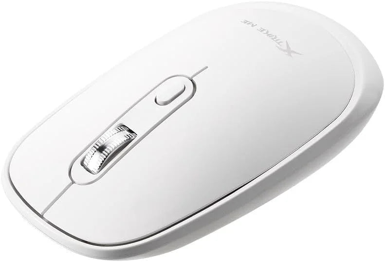 Mouse Xtrike Me GW-119 WH Dual Inalámbrico 2.4G + Bluetooth 5.2 – 1600 DPI, Silencioso, Blanco