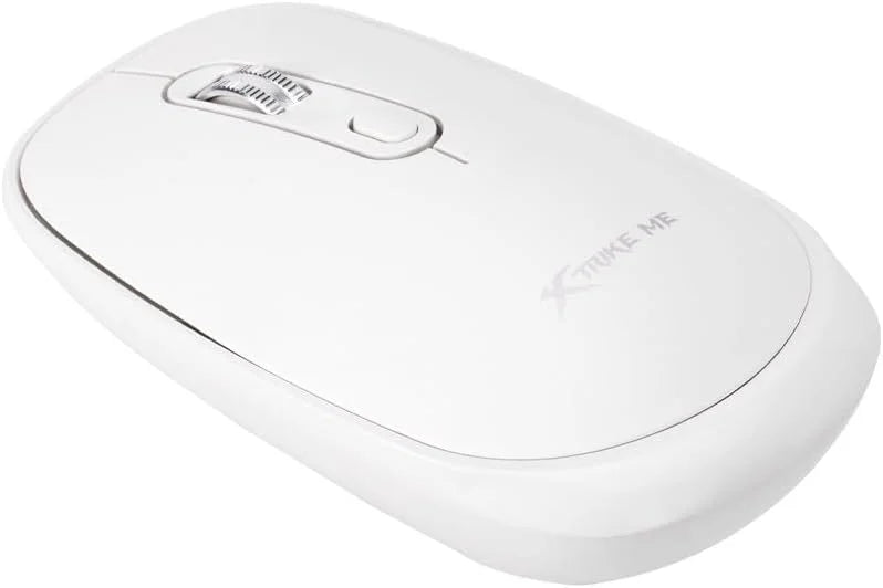 Mouse Xtrike Me GW-119 WH Dual Inalámbrico 2.4G + Bluetooth 5.2 – 1600 DPI, Silencioso, Blanco
