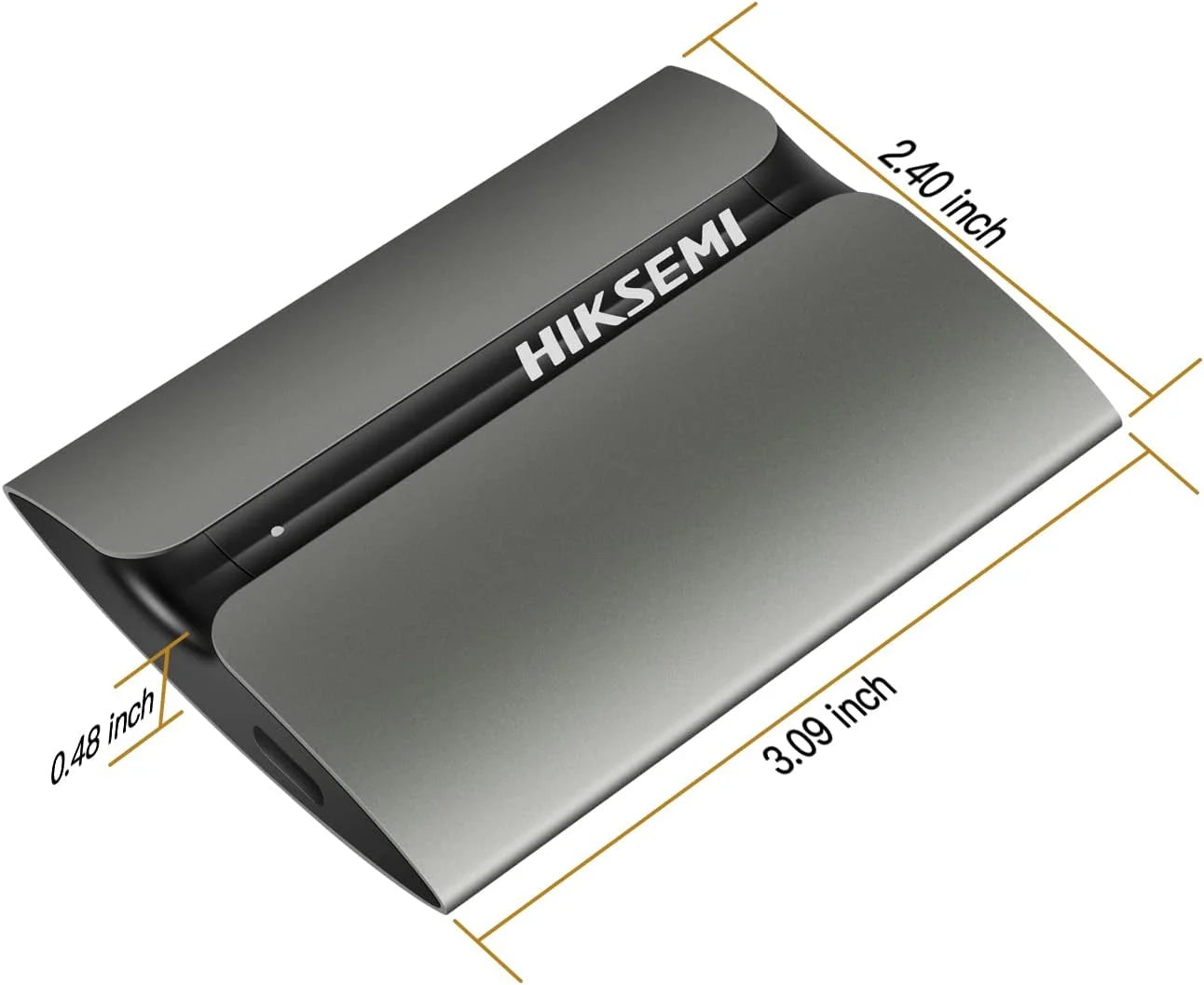 SSD Externo Hiksemi SHIELD T300S 1TB USB-C 3.1 – 560MB/s, cuerpo de aluminio