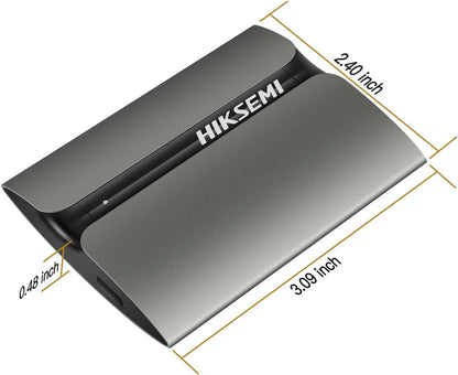 SSD Externo Hiksemi SHIELD T300S 1TB USB-C 3.1 – 560MB/s, cuerpo de aluminio