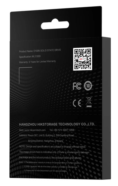 SSD M.2 Hiksemi City E100N 512GB 2280 SATA III 6Gb/s – 560MB/s Lectura