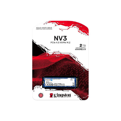 SSD M.2 Kingston NV3 2TB 2280 PCIe 4.0 x4 NVMe – 6000MB/s Lectura