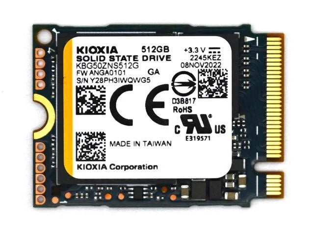 SSD M.2 Kioxia by Toshiba 512GB 2230 PCIe 4.0x4 NVMe – Up to 3,500MB/s
