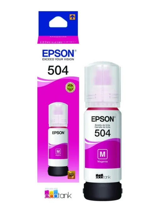 Tinta EPSON 504 Magenta / 70 ml / Impresoras Tinta Continua L4150, L4160, L6161, L6171, L6191