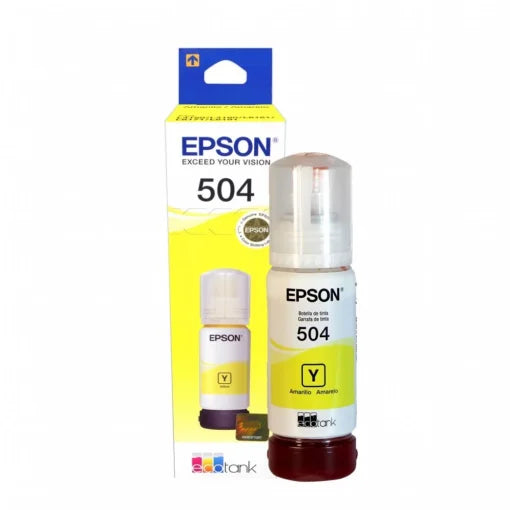 Tinta EPSON 504 Yellow / 70 ml / Impresoras Tinta Continua L4150, L4160, L6161, L6171, L6191