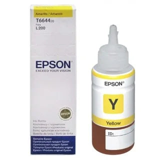 Tinta EPSON T664420 Amarillo / 70 ml / Impresoras Tinta Continua L200, L210, L355, L555