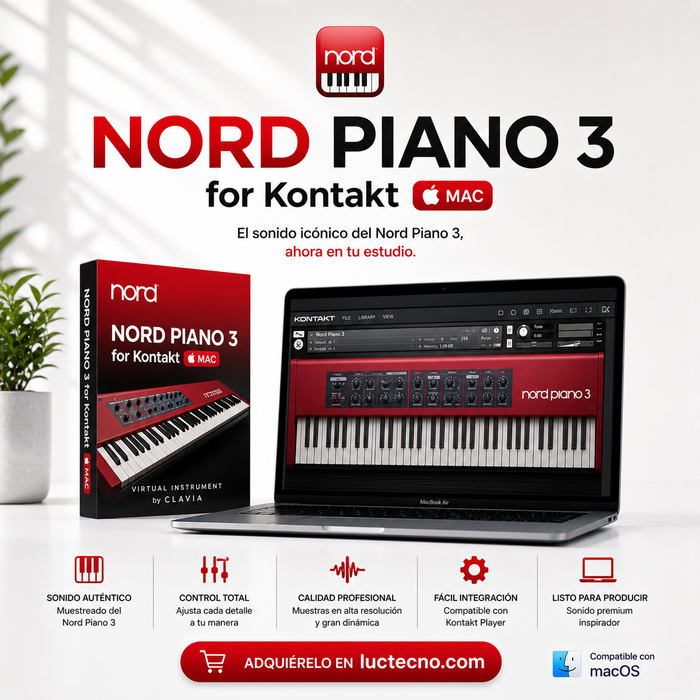 NORD Piano 3 for Kontakt (Mac) | 1 Equipo | Permanente